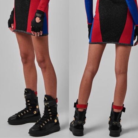 Balmain Deva Boxing Combat Sneaker Boots - Picture 7 of 14